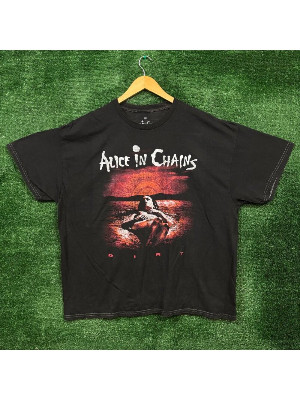 Alice In Chains Dirt Est 1987 Rock Band Mineral Wash T-Shirt Size 2X